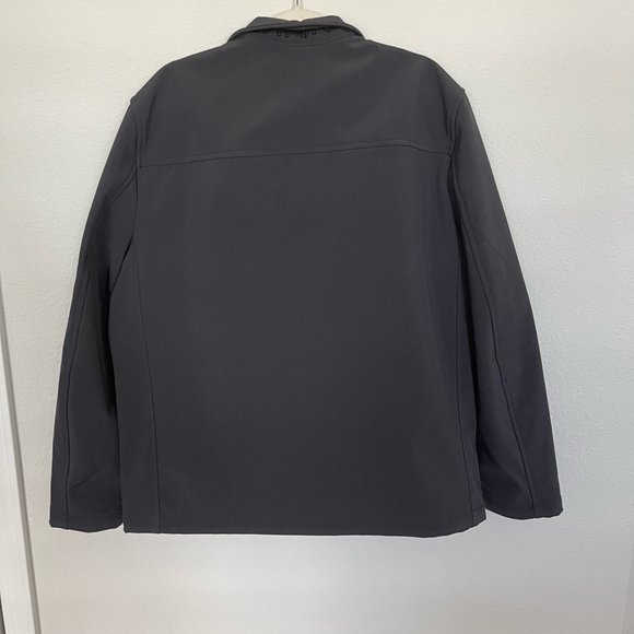 ❌SOLD❌Calvin Klein Windbreaker Water Resistant Zip Up Black Jacket Size XL - Picture 3 of 8